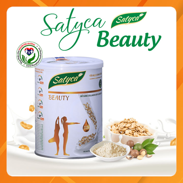 Sữa yến mạch dinh dưỡng Satyca Beauty 410g- Dành cho phụ nữ- Bổ sung Collagen giúp làm đẹp da