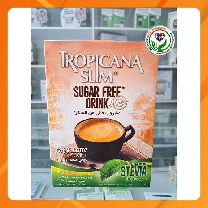 Cà phê Tropicana Slim Latte 140g (10 x 14g)