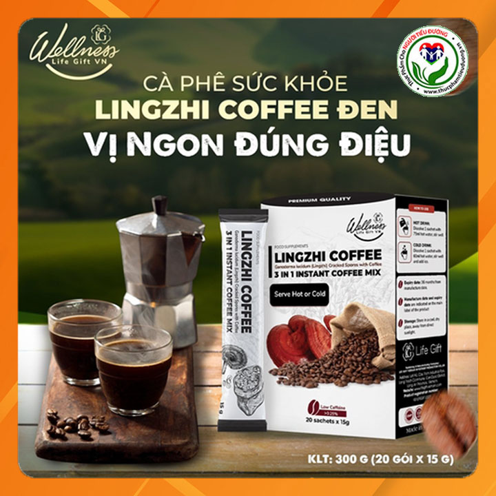 TPBS Lingzhi Coffee 3In1 - Cà phê sức khỏe Lingzhi Coffee Đen