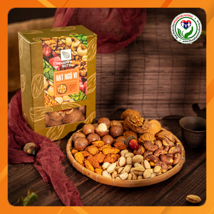 Hạt ngũ vị mix 5 loại hạt Happy Nuts 500gr