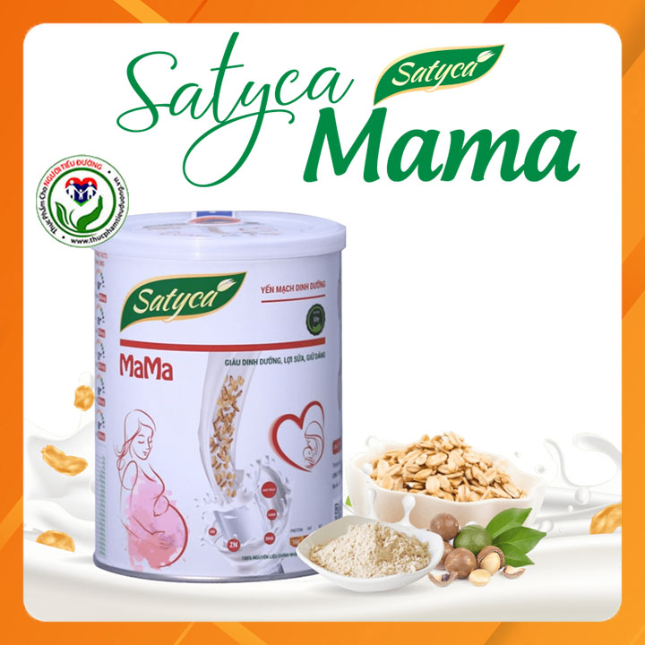  Sữa yến mạch dinh dưỡng Satyca MaMa 410g- Giàu dinh dưỡng, lợi sữa, giữ dáng