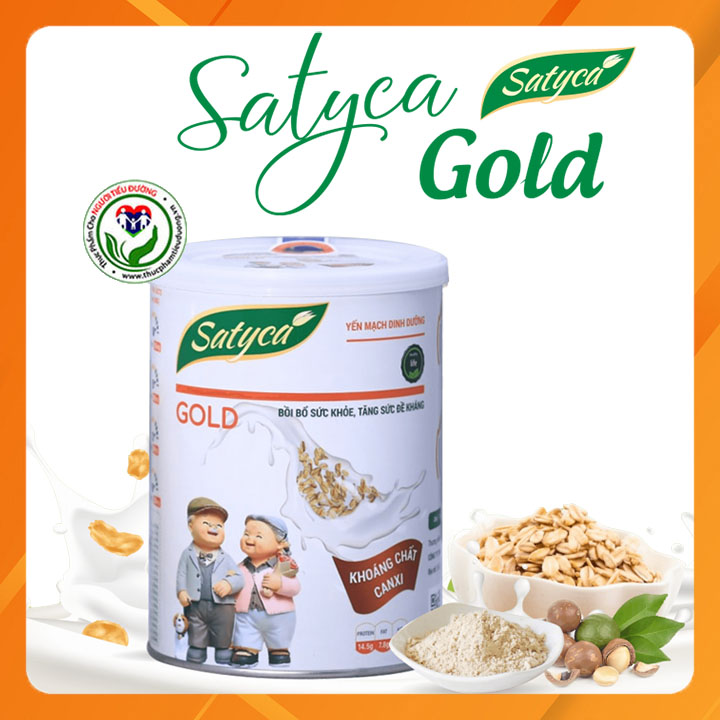 Sữa yến mạch dinh dưỡng Satyca Gold 410g- Dành cho người lớn tuổi- Bồi bổ sức khỏe, tăng sức đề kháng