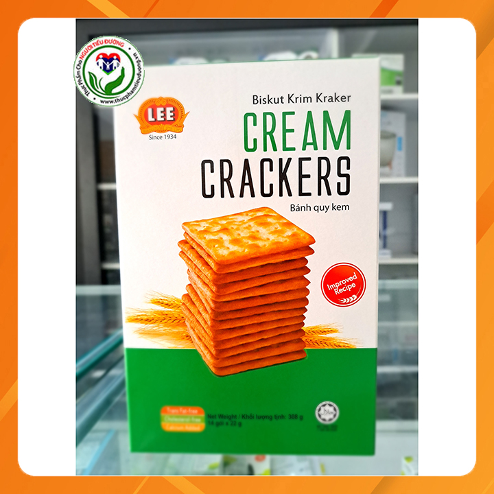 Bánh Lúa Lạt Cream Crackers hộp 308g (14gói x 22g)